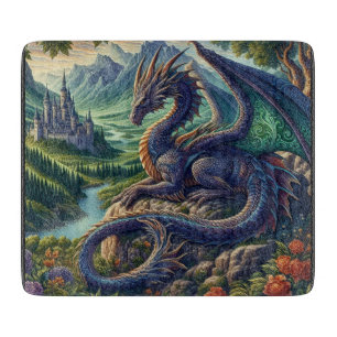 中世カラフルドラゴン城 カッティングボード