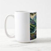 中世カラフルドラゴン城 コーヒーマグカップ (左)