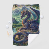 中世カラフルドラゴン城 ゴルフタオル (インサイチュ)