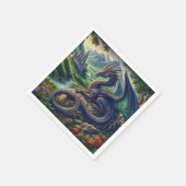 中世カラフルドラゴン城 スタンダードカクテルナプキン (角)