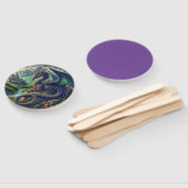 中世カラフルドラゴン城 ハンドファン (組立なし)