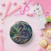 中世カラフルドラゴン城 ペーパーボウル (パーティー)