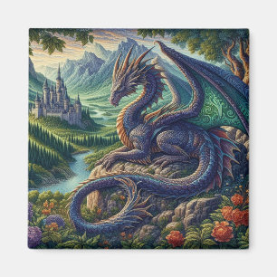 中世カラフルドラゴン城 マグネット