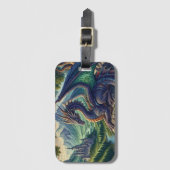 中世カラフルドラゴン城 ラゲッジタグ (正面縦)