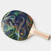 中世カラフルドラゴン城 卓球ラケット (横)