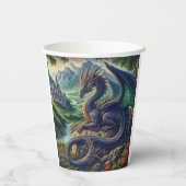 中世カラフルドラゴン城 紙コップ (裏面)