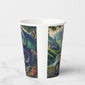 中世カラフルドラゴン城 紙コップ (左)