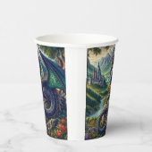 中世カラフルドラゴン城 紙コップ (右)