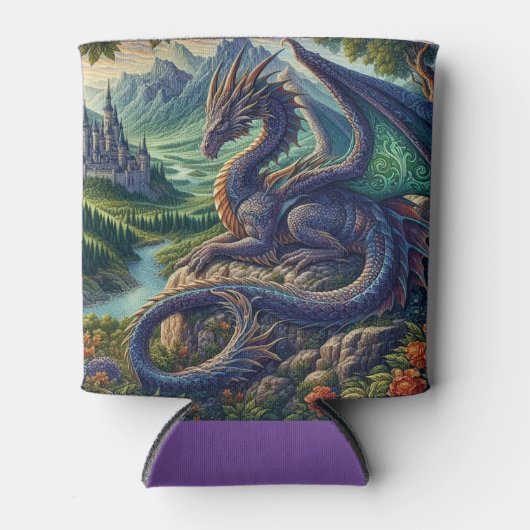 中世カラフルドラゴン城 缶クーラー (正面)