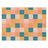 中世カラフル紀の原モダン子モチーフ テーブルクロス (正面(横))