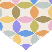 中世カラフル紀の幾何モダン学的パターン ショートテーブルランナー (コーナー)