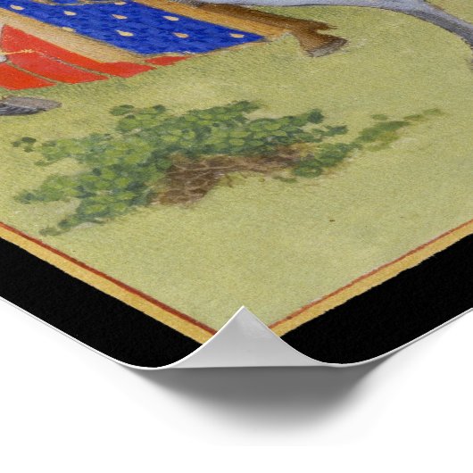 中世カレンダー5月Taurus & Gemini ポスター (角)