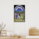 中世カレンダー5月Taurus & Gemini ポスター (キッチン)