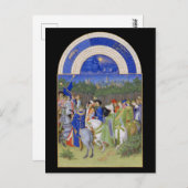 中世カレンダー5月Taurus & Gemini ポストカード (正面/裏面)