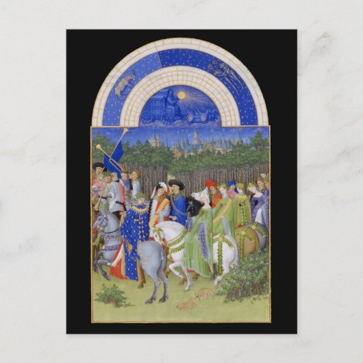 中世カレンダー5月Taurus & Gemini ポストカード (正面)