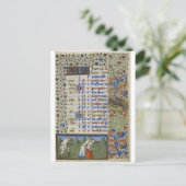 中世カレンダー: 6月 ポストカード (スタンド正面)