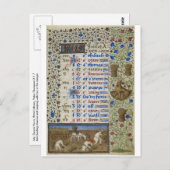 中世カレンダー: 7月 ポストカード (正面/裏面)