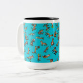 中世キツネ ツートーンマグカップ (正面左)