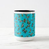 中世キツネ ツートーンマグカップ (中央)