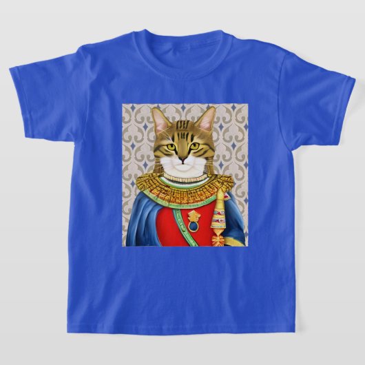 中世キャットプリンスキッズティー Tシャツ (レイダウン)