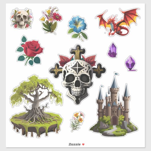 「中世キャラクター」カスタムカットビニールのシール シール (シート)