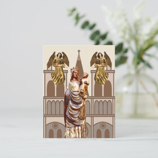 中世キリスト教のクリスマス シーズンカード (スタンド正面)