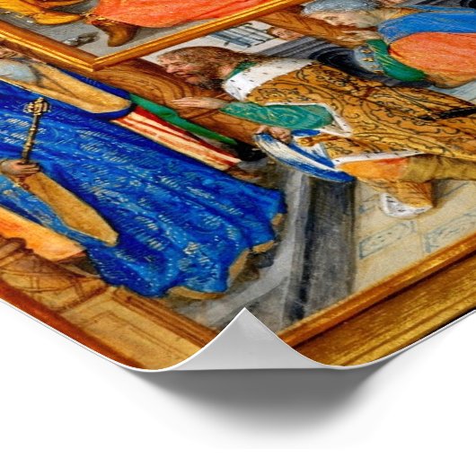 中世キリスト教クリスマス出生三王 ポスター (角)