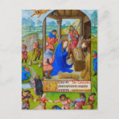 中世キリスト教クリスマス出生 シーズンポストカード (正面)