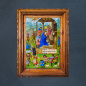 中世キリスト教クリスマス出生 ポスター