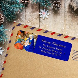 中世キリスト教三王メリークリスマス ラベル