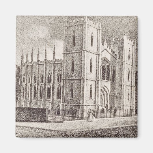 中世キリスト教会 マグネット (正面)