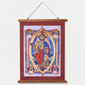 中世キリスト教宗教芸術キリスト教皇陛下 吊り下げ型タペストリー (正面)