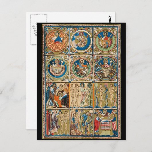 中世キリスト教照光原稿 ポストカード (正面/裏面)