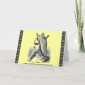 中世クイーングリーティングカード カード (裏面)