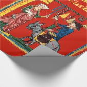 中世クリスマス ラッピングペーパー (角)