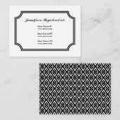 中世クロスパターンの登録カード エンクロージャーカード (正面/裏面)