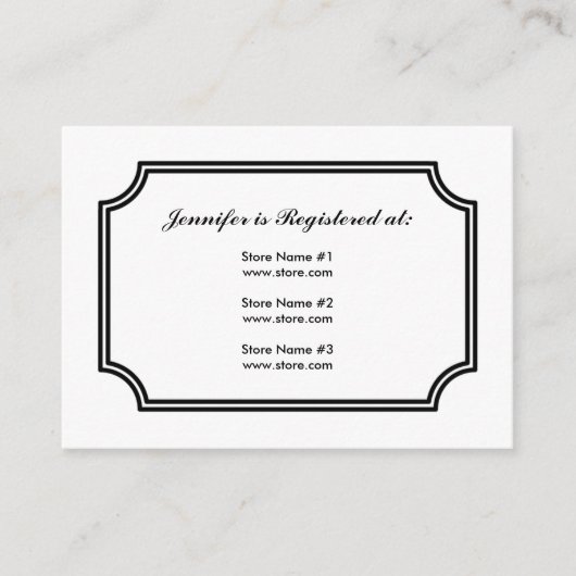 中世クロスパターンの登録カード エンクロージャーカード (正面)