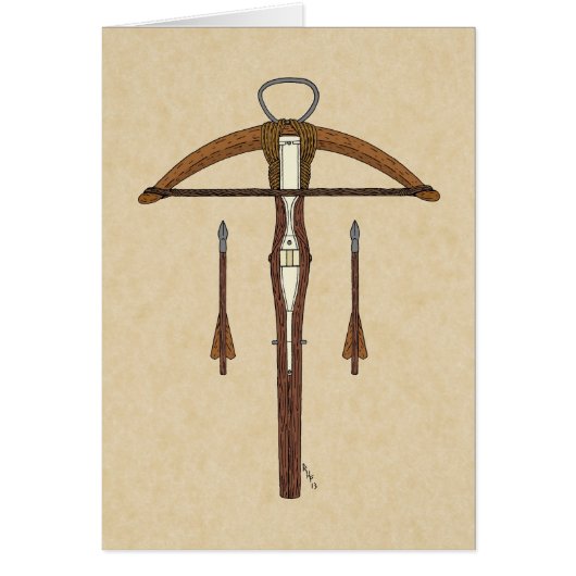 中世クロスボウ（ボルト付） (正面)