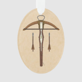 中世クロスボウ(ボルト付) オーナメント