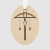 中世クロスボウ(ボルト付) オーナメント (裏面)