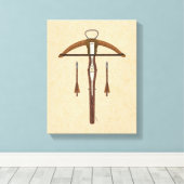 中世クロスボウ(ボルト付) キャンバスプリント (インサイチュ (ウッドフロア))