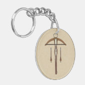 中世クロスボウ（ボルト付） キーホルダー (正面左)