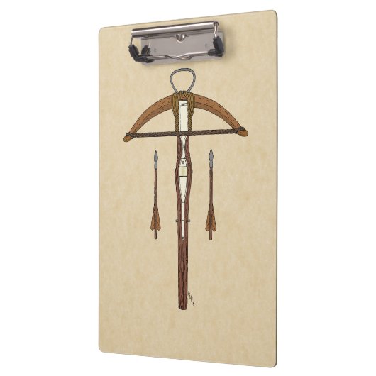 中世クロスボウ(ボルト付) クリップボード (左)