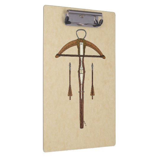 中世クロスボウ(ボルト付) クリップボード (右)