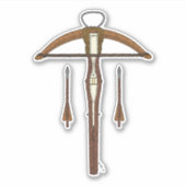 中世クロスボウ(ボルト付) シール (正面)