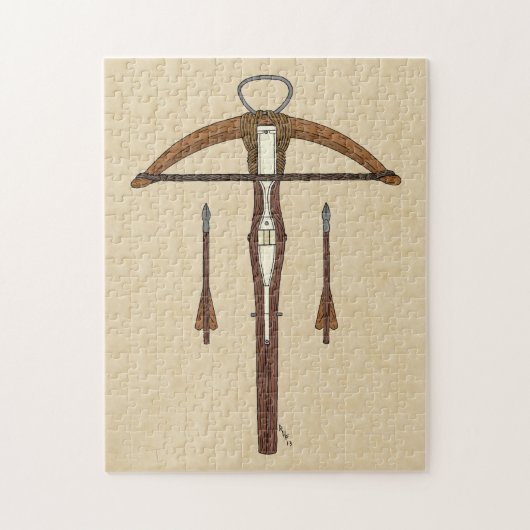 中世クロスボウ（ボルト付） ジグソーパズル (縦)