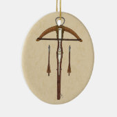 中世クロスボウ（ボルト付） セラミックオーナメント (右)