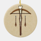 中世クロスボウ（ボルト付） セラミックオーナメント (裏面)