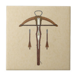 中世クロスボウ（ボルト付） タイル