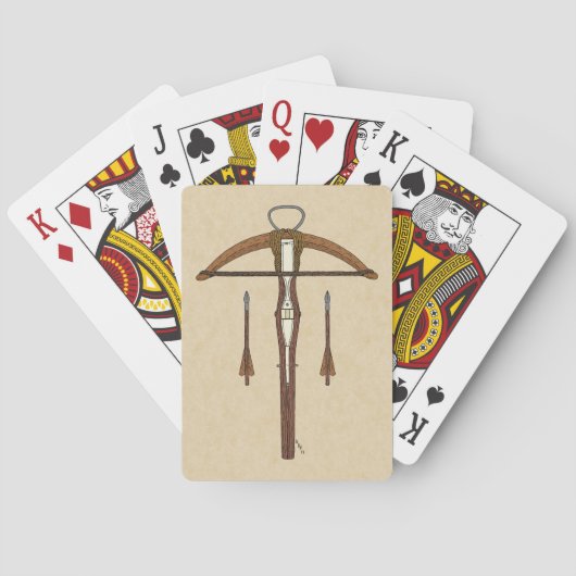 中世クロスボウ(ボルト付) トランプ (裏面)